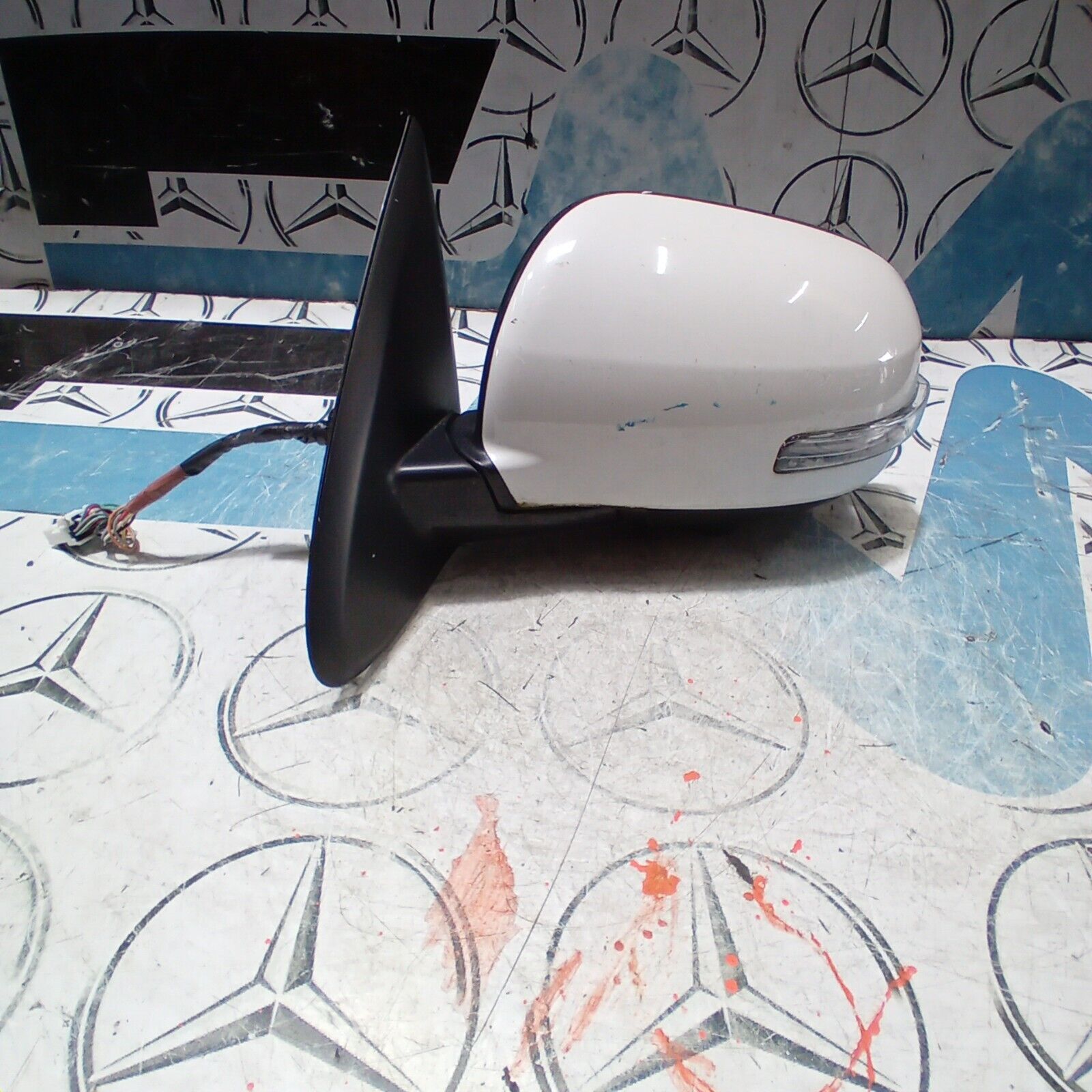 2015 MITSUBISHI OUTLANDER DRIVERS SIDE LEFT HAND WING MIRROR E11026919 DAMAGE