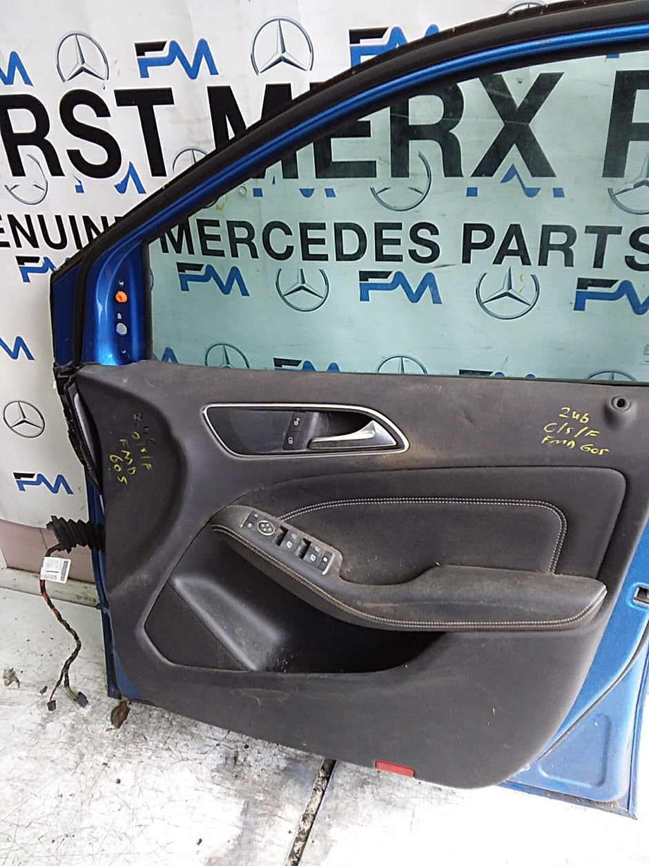 MERCEDES B-CLASS W246 DRIVER FRONT DOOR OSF BLUE 2012-19 COMPLETE FMD605