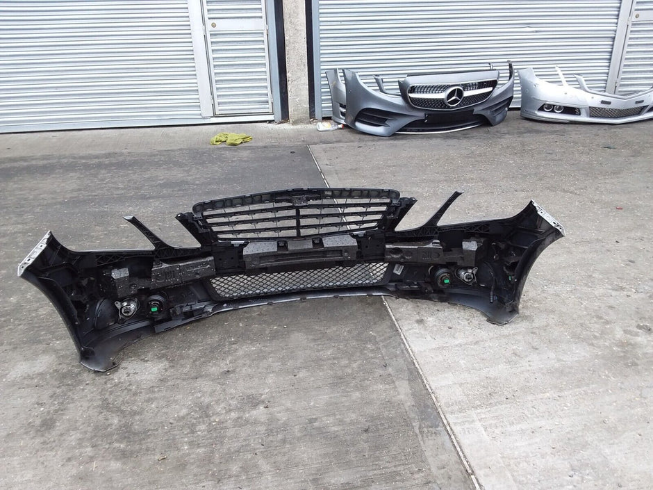 MERCEDES BENZ E CLASS W212 2011-2013 USED FRONT BUMPER COMPLETE SILVER PFL