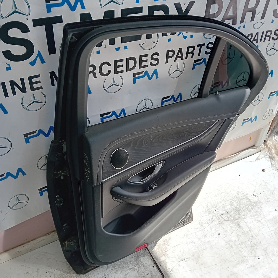 MERCEDES E-CLASS W213 SALOON DRIVER REAR DOOR OSR BLACK 2016 ON COMPLETE FMD222