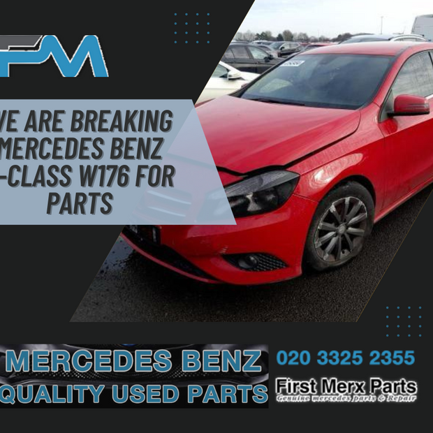 MERCEDES BENZ A-CLASS W176 - BREAKING / FRONT & REAR BUMPER  AND WINGS