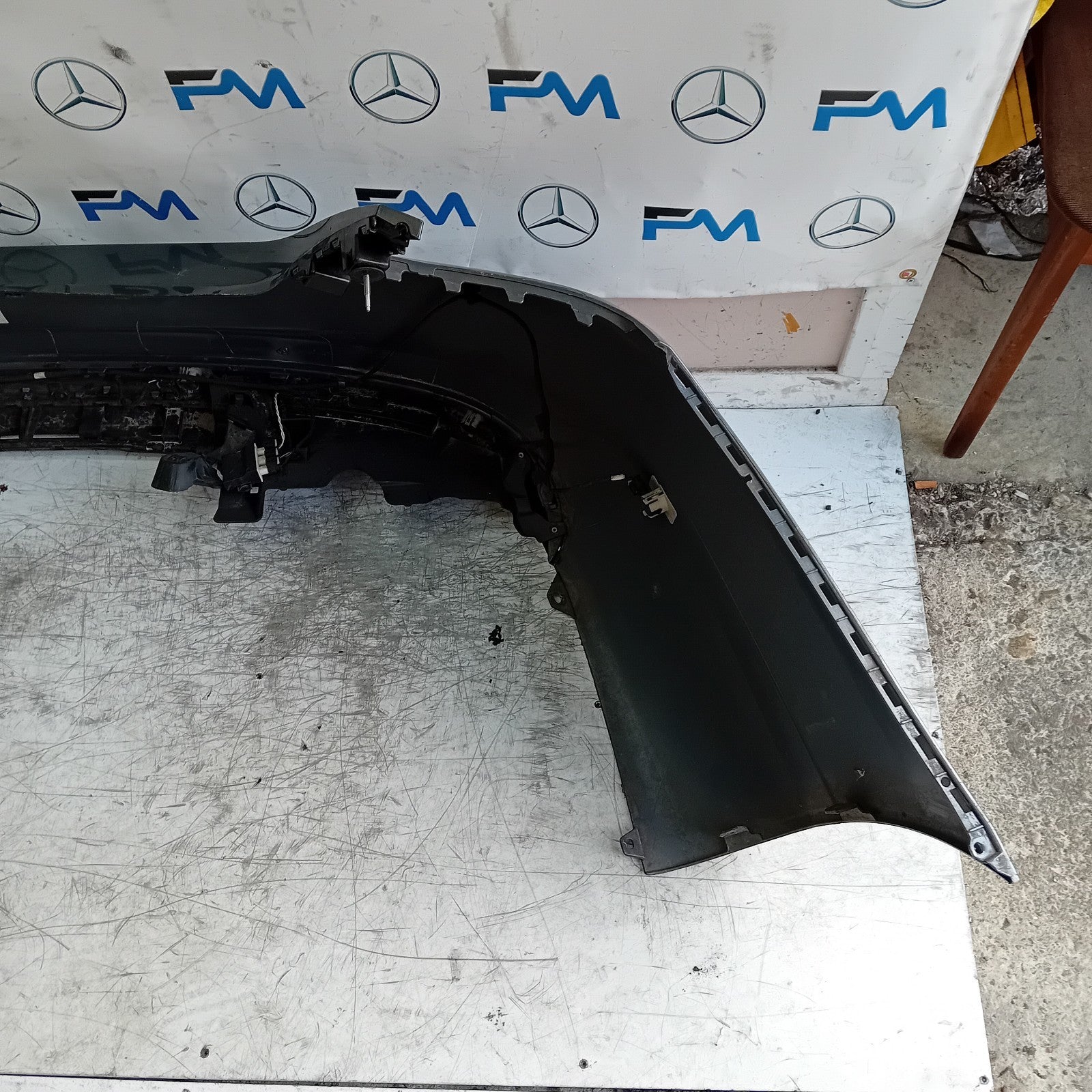 MERCEDES C-CLASS W205  W205 SALOON REAR BUMPER GREY 2014 ON A2058850138 FMX86