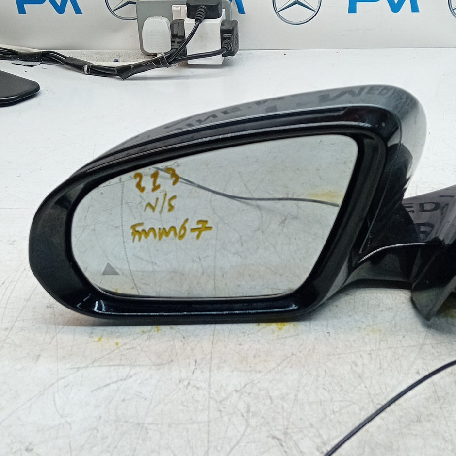 MERCEDES E-CLASS W213 PASSENGER WING MIRROR NSF GREY PL BS A2138103900 FMM67