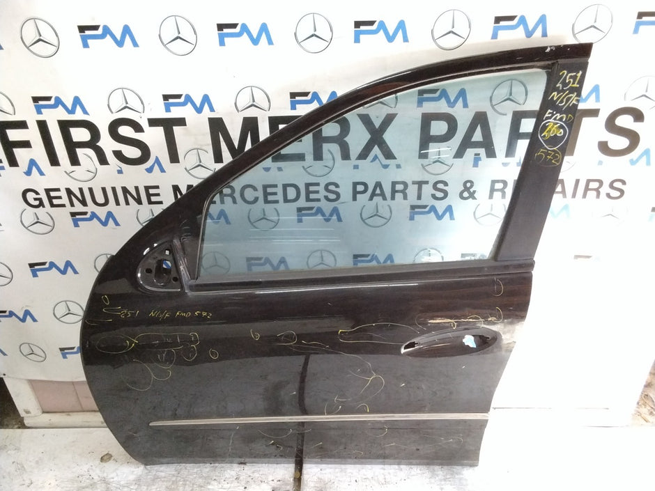 MERCEDES R-CLASS W251  PASSENGER FRONT DOOR NSF BLACK 2006-13  FMD572