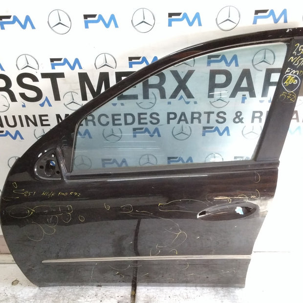 MERCEDES R-CLASS W251  PASSENGER FRONT DOOR NSF BLACK 2006-13  FMD572