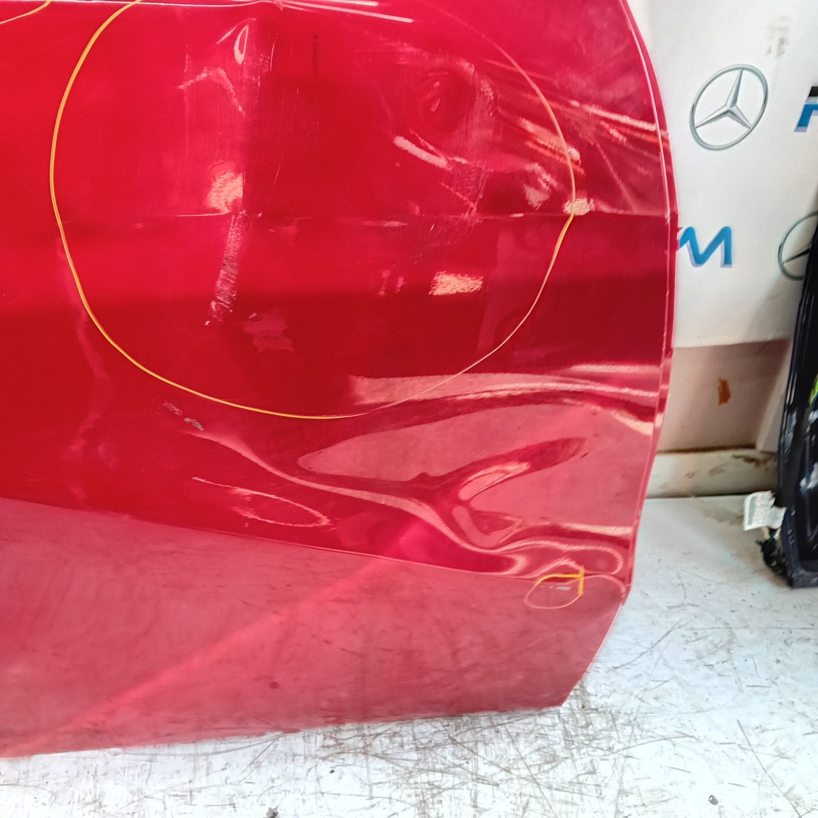 MERCEDES A-CLASS W176 DRIVER REAR DOOR OSR RED 2012- 2018 COMPLETE FMD210