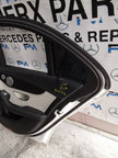 MERCEDES C-CLASS W205 SLN DRIVER REAR DOOR OSR WHITE 2014 ON COMPLETE FMD334