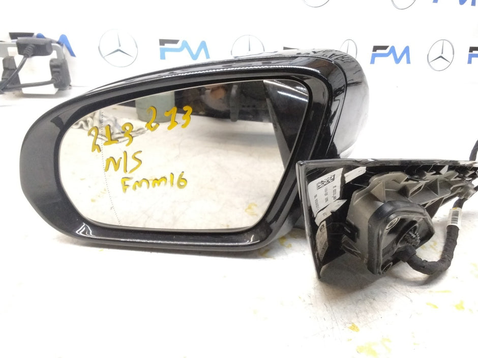 MERCEDES E-CLASS 2016 On W213 PASSENGER SIDE WING MIRROR A2138102500 BLACK FMM16