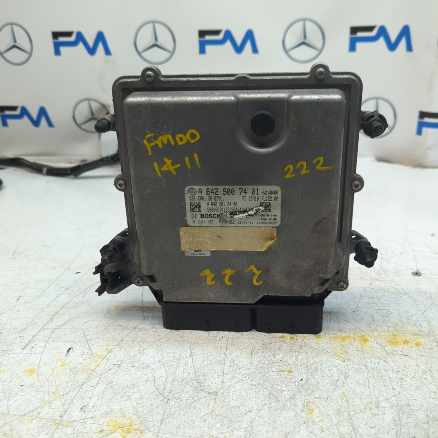 MERCEDES S-CLASS W222 ECU DIESEL ENGINE CONTROL MODULE A6429007401 FM001411