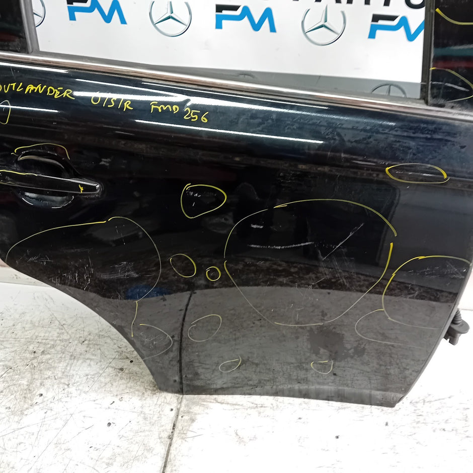 MITSUBISHI OUTLANDER MK3 DRIVER SIDE REAR DOOR OSR 2013 BLACK FMD256