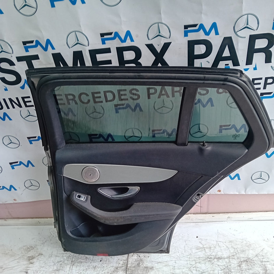 MERCEDES ESTATE C-CLASS W205 DRIVER REAR DOOR O/S/R GREY COMPLETE 2014-22 FMD141