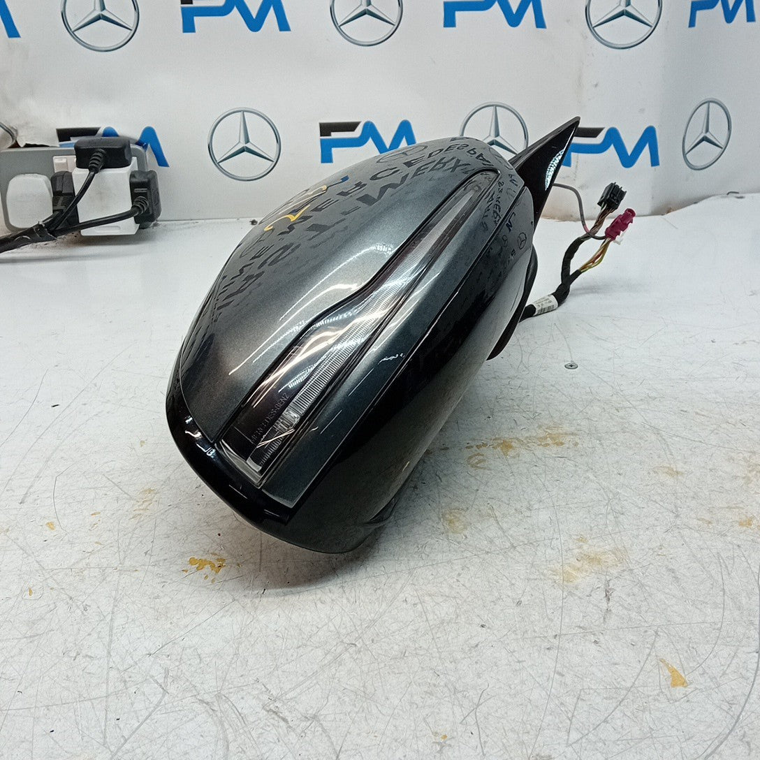 MERCEDES E-CLASS W213 DRIVER SIDE WING MIRROR GREY A2138102800 PL 2016 ON FMM47