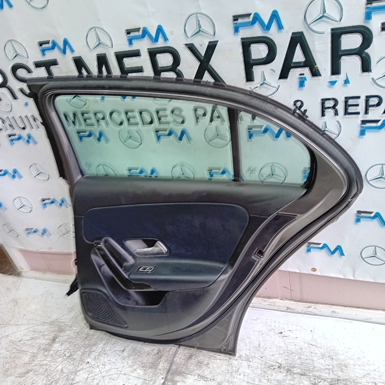 MERCEDES A-CLASS W177 DRIVER  REAR DOOR OSR GREY 2018 ON COMPLETE FMD245