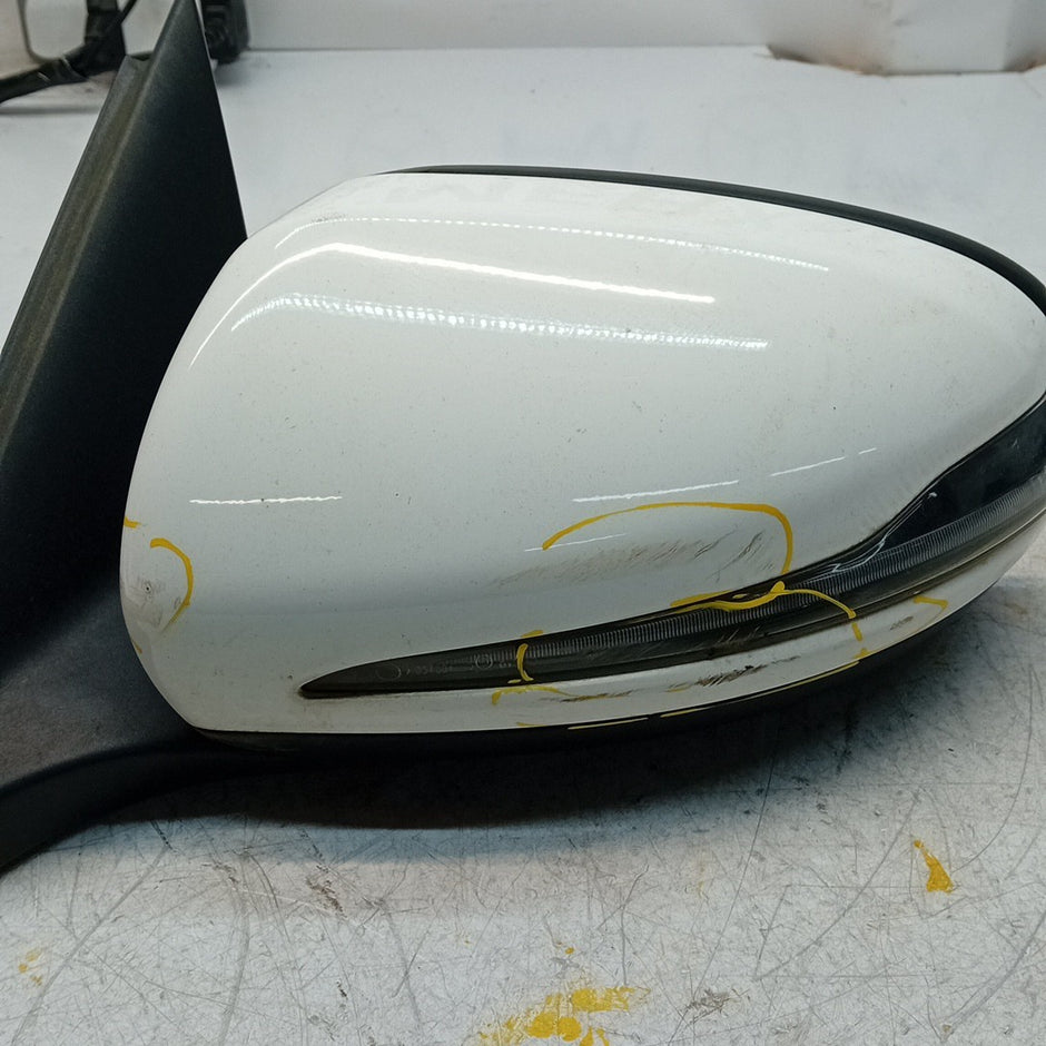 MERCEDES C-CLASS W205 PASSENGER WING MIRROR NS WHITE 2014 PL A2058101916 FMM60