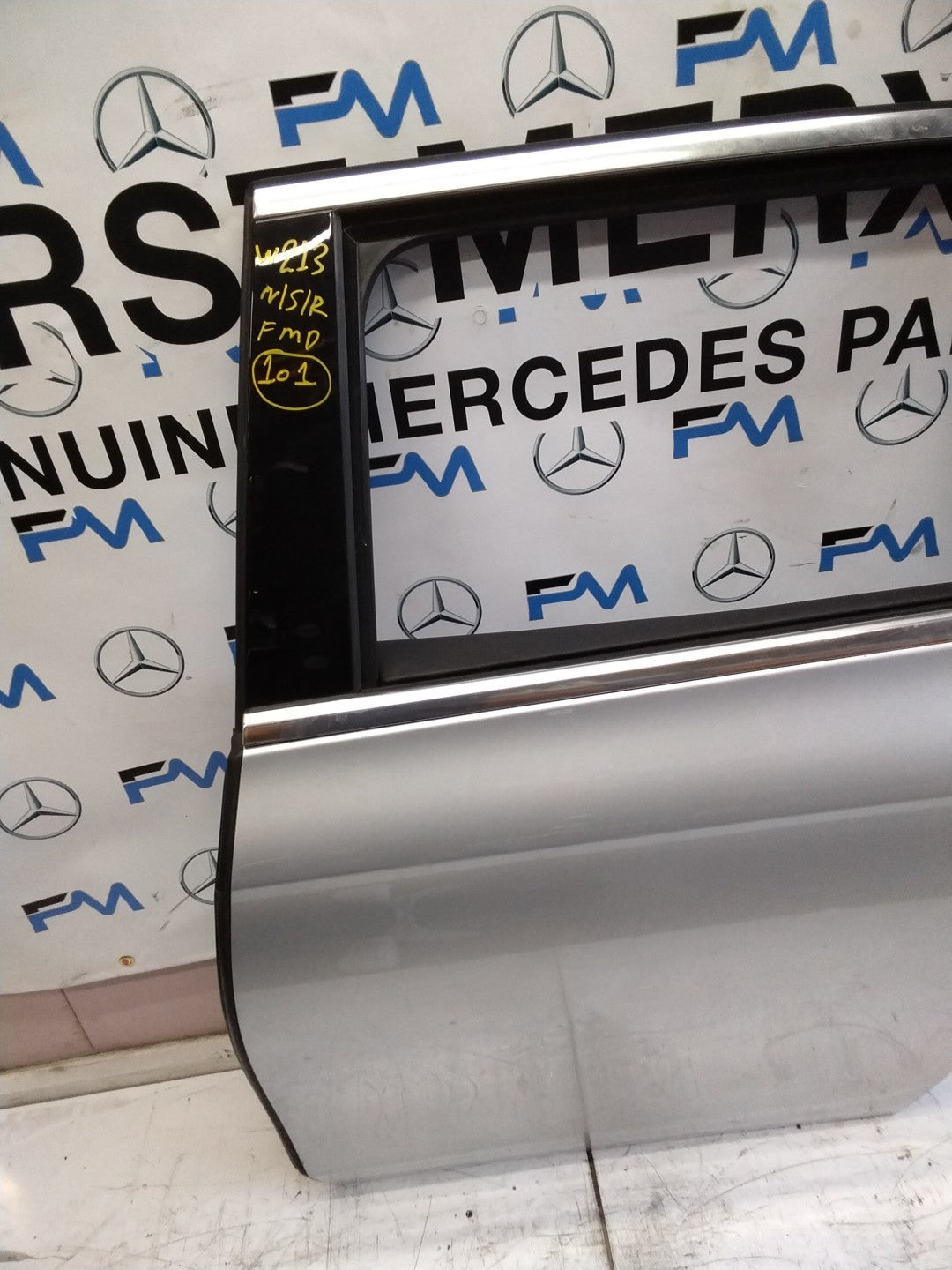 MERCEDES BENZ E-CLASS W213 PASSENGER SIDE REAR DOOR N/S/R COMPLETE SILVER FMD101