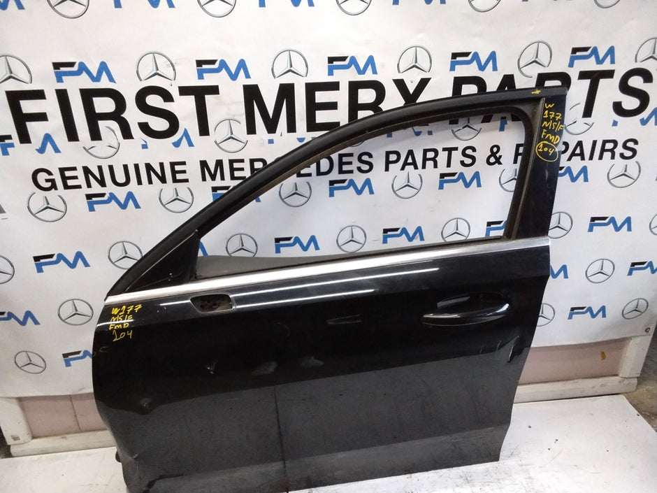 MERCEDES A-CLASS W177 PASSENGER SIDE FRONT DOOR N/S/F COMPLETE BLACK FMD104