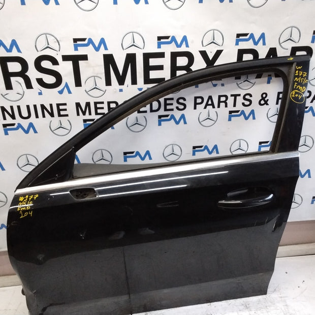 MERCEDES A-CLASS W177 PASSENGER SIDE FRONT DOOR N/S/F COMPLETE BLACK FMD104