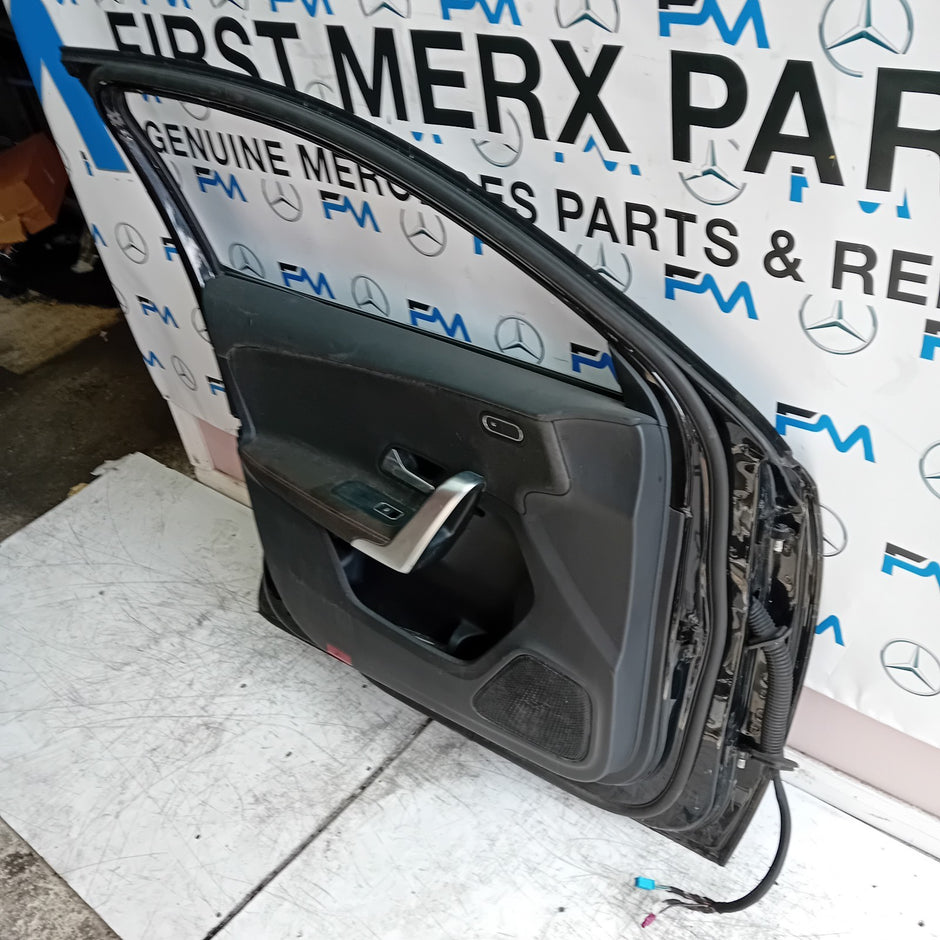 MERCEDES A-CLASS W177 PASSENGER FRONT DOOR NSF BLACK 2018 ON COMPLETE FMD212