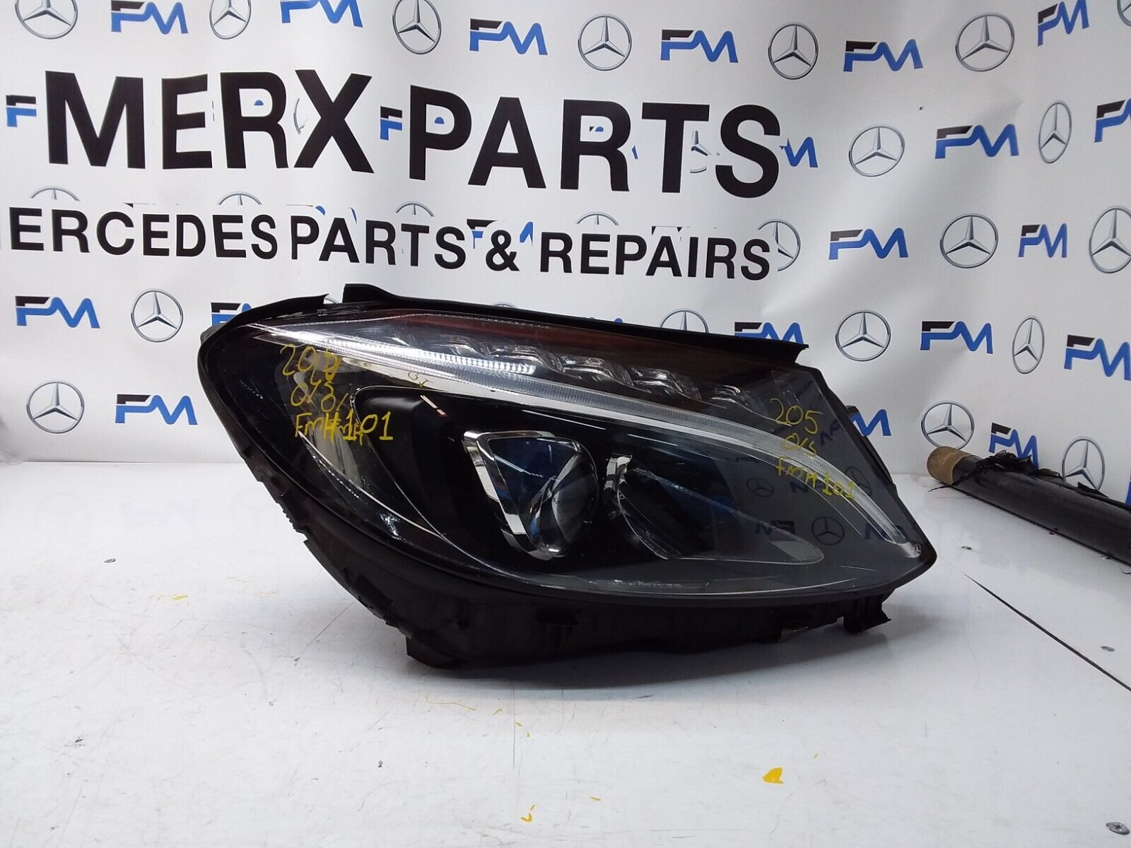 2018 MERCEDES C CLASS W205 HEADLIGHT FACELIFT DRIVER OS A2059067603 FMH101 