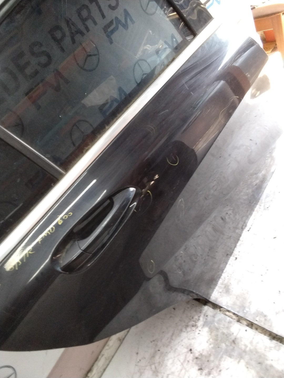 MERCEDES A-CLS W176  DRIVER REAR  DOOR OSR  2012-18 BLACK COMPLETE FMD600