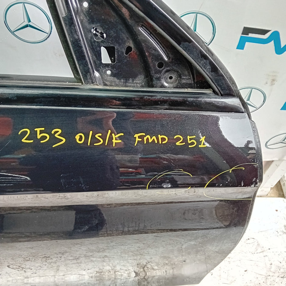 MERCEDES GLC X253 DRIVER FRONT DOOR OSF BLACK 2016 ON COMPLETE FMD251