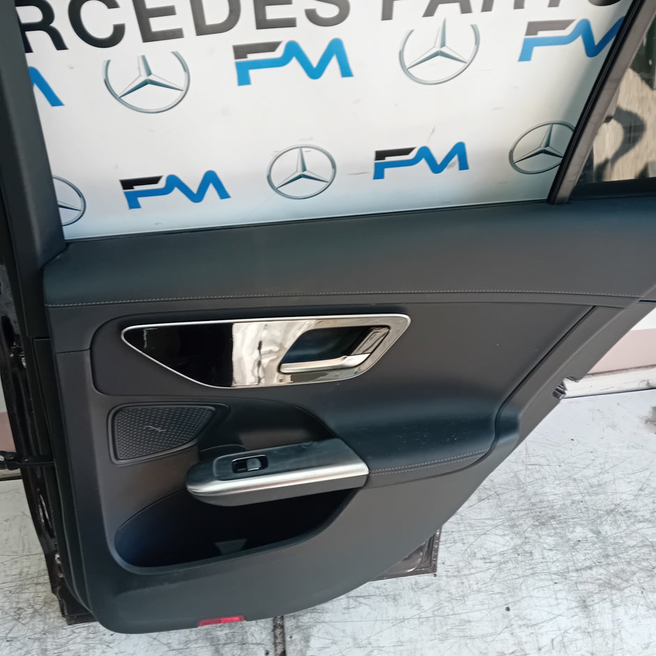 MERCEDES BENZ C-CLASS W206 ESTATE DRIVER REAR DOOR OSR BLACK COMPLETE FMD294