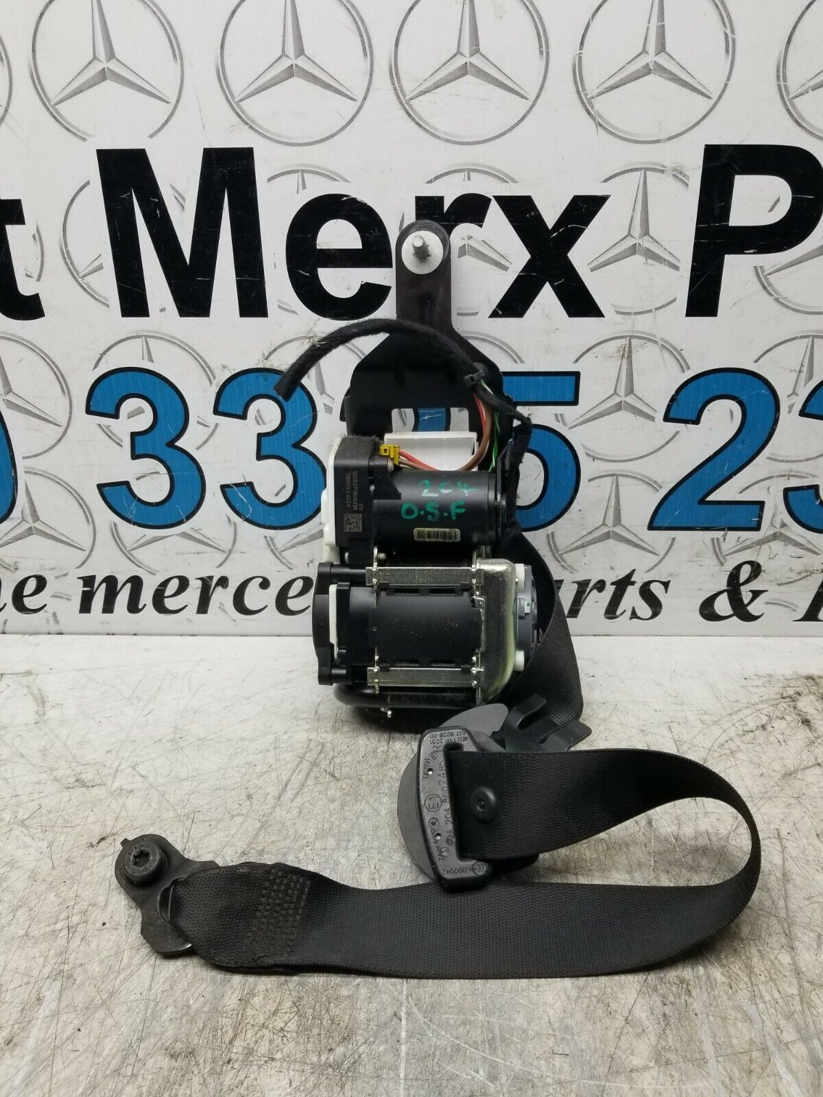 MERCEDES C220 W204 2012 FRONT RIGHT SEAT BELT A2048602485