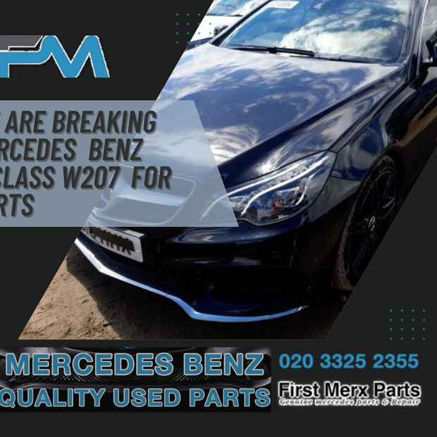 MERCEDES BENZ E-CLASS W207 - BREAKING / FRONT BUMPER AND WINGS