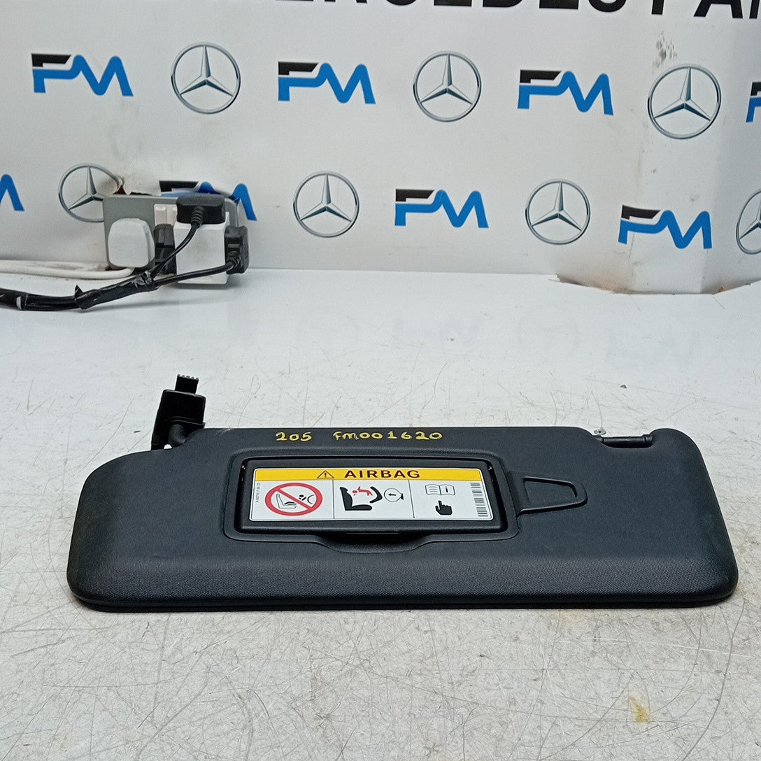 MERCEDES C-CLASS W205 SUN VISOR PASSENGER SIDE BLACK A0078173620 2014 FM001620