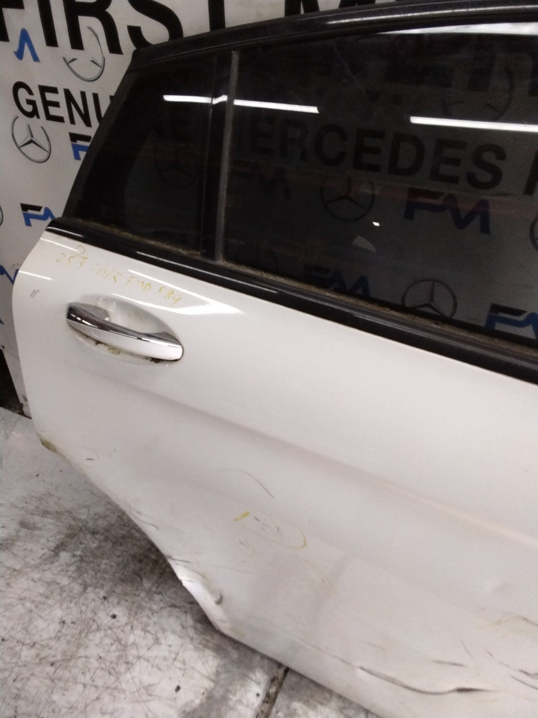 MERCEDES GLC X253  DRIVER REAR DOOR OSR WHITE 2016-22 FMD589