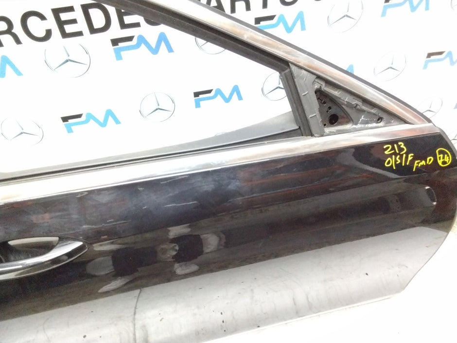 MERCEDES BENZ E-CLASS W213 DRIVER SIDE FRONT DOOR O/S/F COMPLETE BLACK FMD74