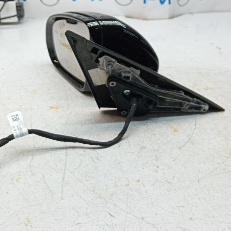 MERCEDES S-CLASS W222 PASSENGER WING MIRROR NS BLACK A2228101516 2014 PL FMM55