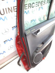 MERCEDES ESTATE C-CLASS W204 DRIVER  REAR DOOR O/S/R  RED & BLACK 2008-14 FMD70