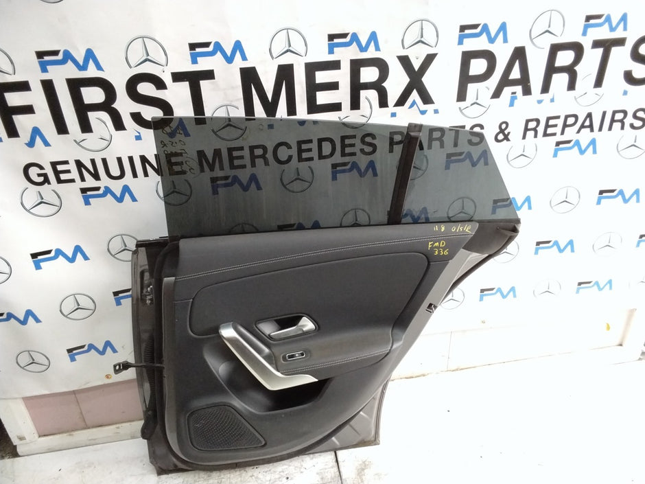 MERCEDES CLA W118 DRIVER REAR DOOR OSR GREY 2019 ON COMPLETE FMD336