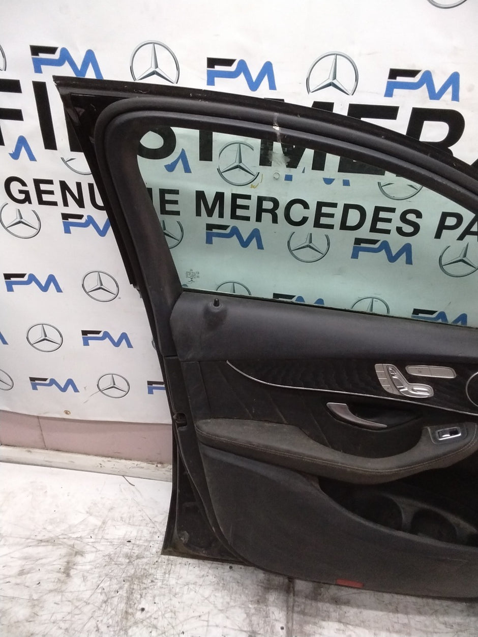 MERCEDES BENZ GLC X253 PASSENGER FRONT DOOR NSF BLACK 2016 ON COMPLETE FMD316