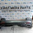 MERCEDES BENZ  GLE W166 AMG LINE REAR BUMPER GREY 2016 A1668853024 COMPLET FMX81