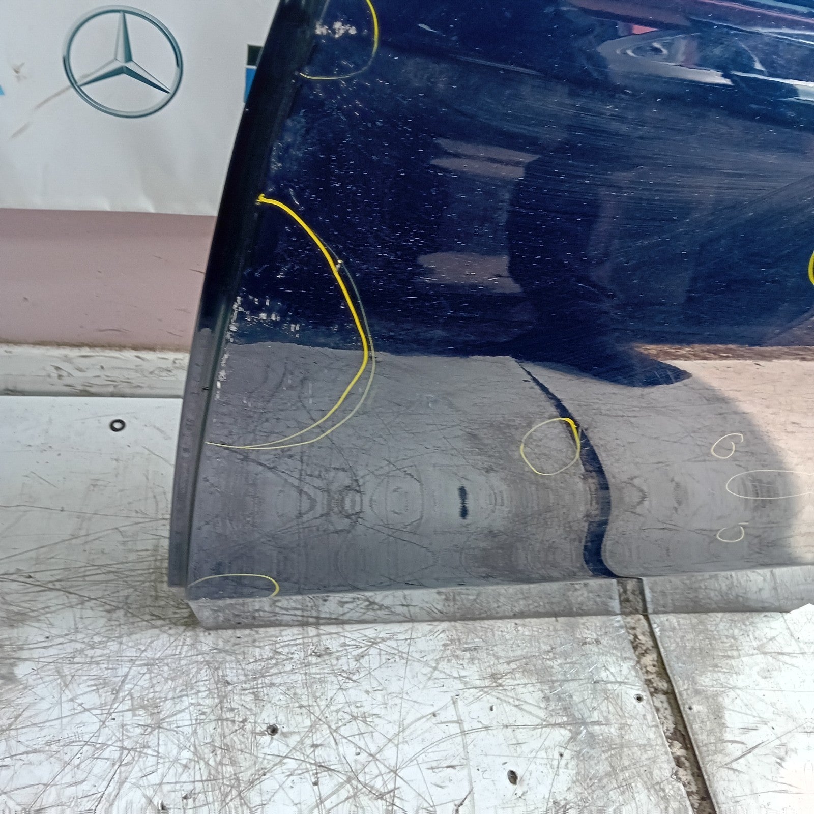 MERCEDES C-CLASS W205 SLN PASSENGER REAR DOOR NSR BLUE 2014 ON COMPLETE FMD375
