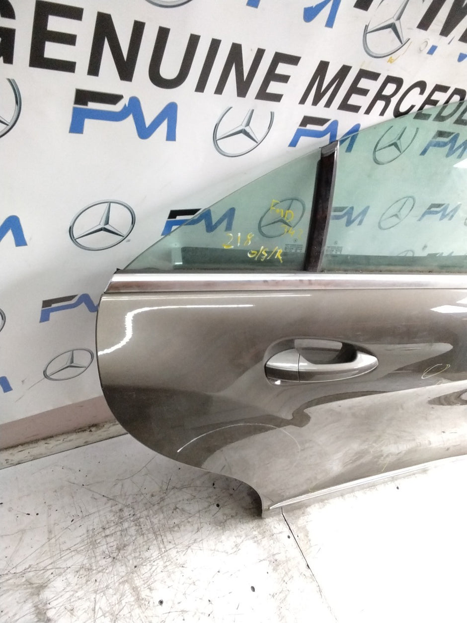 MERCEDES CLS W218 COU DRIVER REAR DOOR OSR BROWN 2018 ON COMPLETE FMD342