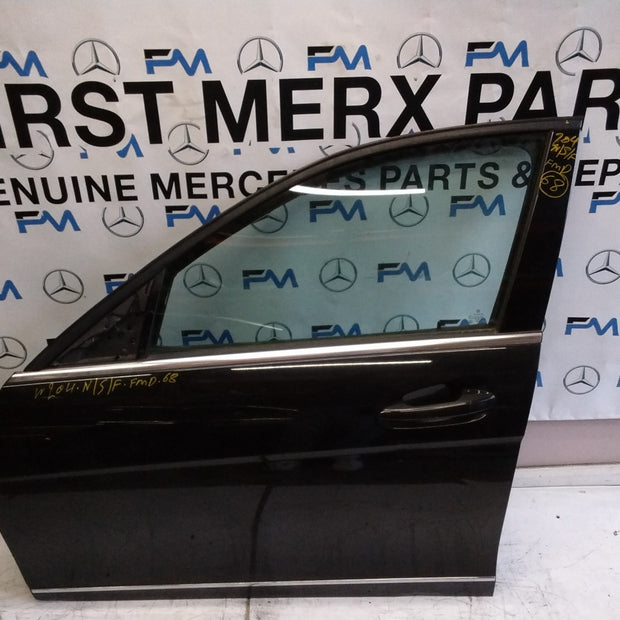 MERCEDES BENZ C-CLASS W204 PASSENGER SIDE FRONT DOOR N/S/F COMPLETE BLACK FMD68
