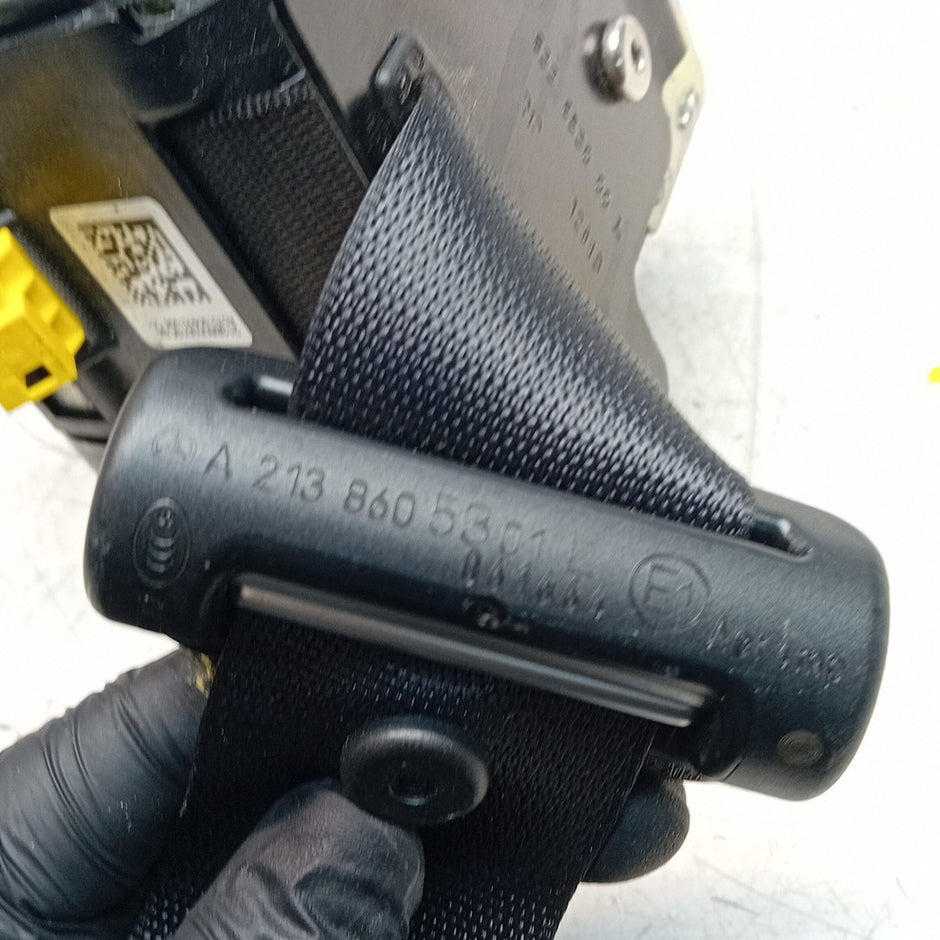 MERCEDES E-CLASS W213 REAR PASSENGER SIDE SEAT BELT BLACK A2138605301 FM001380