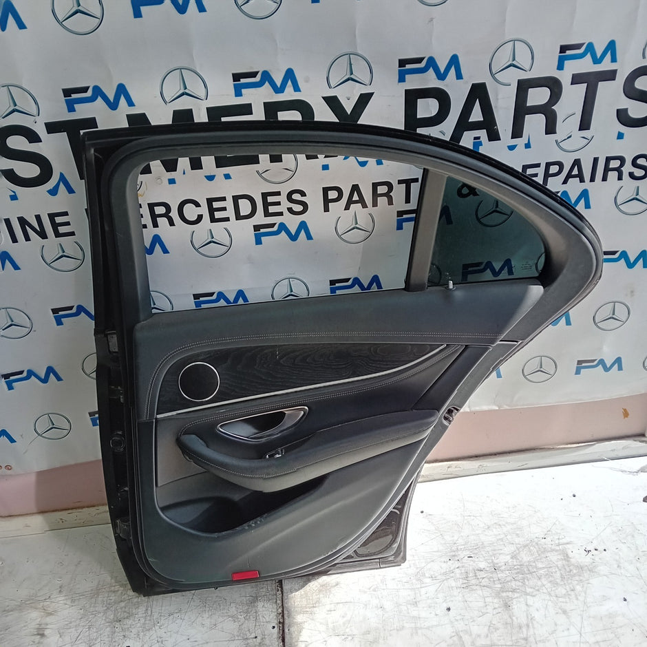 MERCEDES E-CLASS W213 SALOON DRIVER REAR DOOR OSR BLACK 2016 ON COMPLETE FMD222