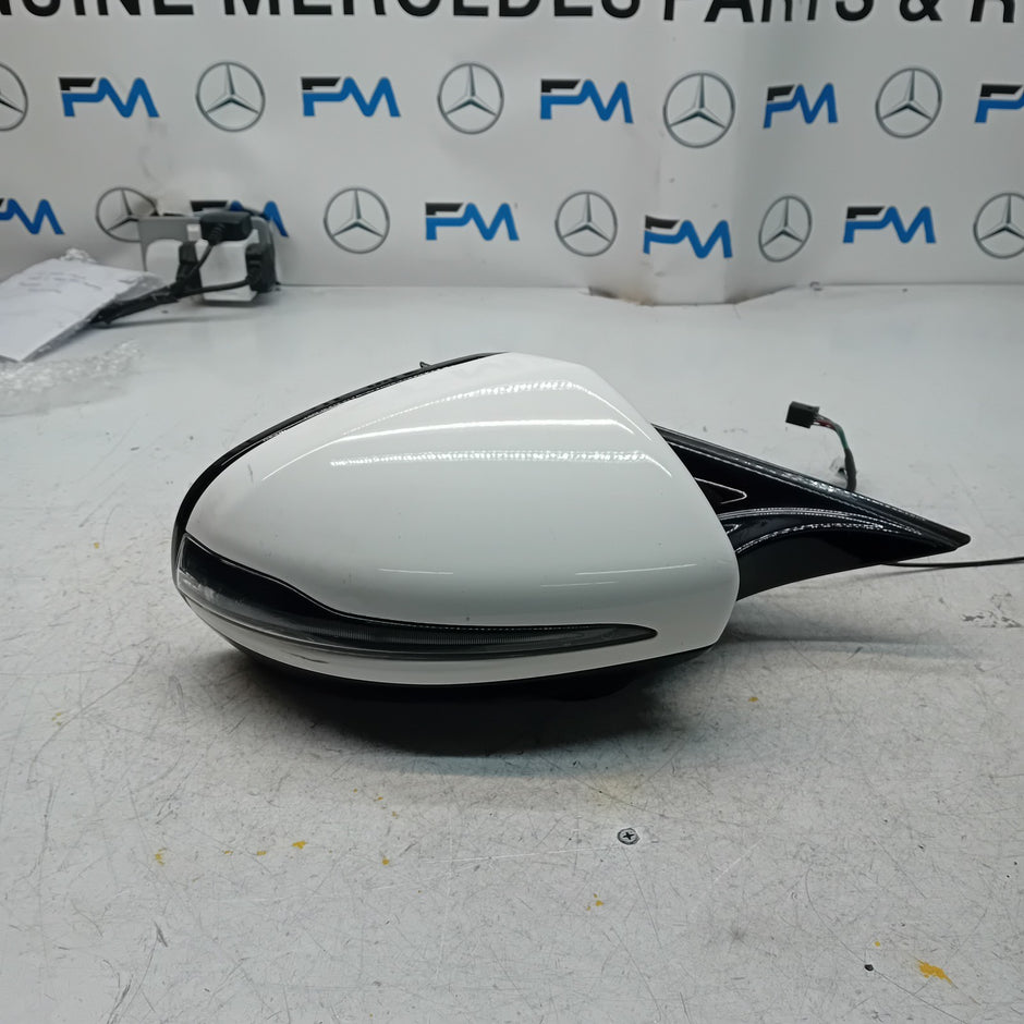 MERCEDES E-CLASS 2016 On W213 DRIVER SIDE WING MIRROR A2138102800 WHITE FMM4