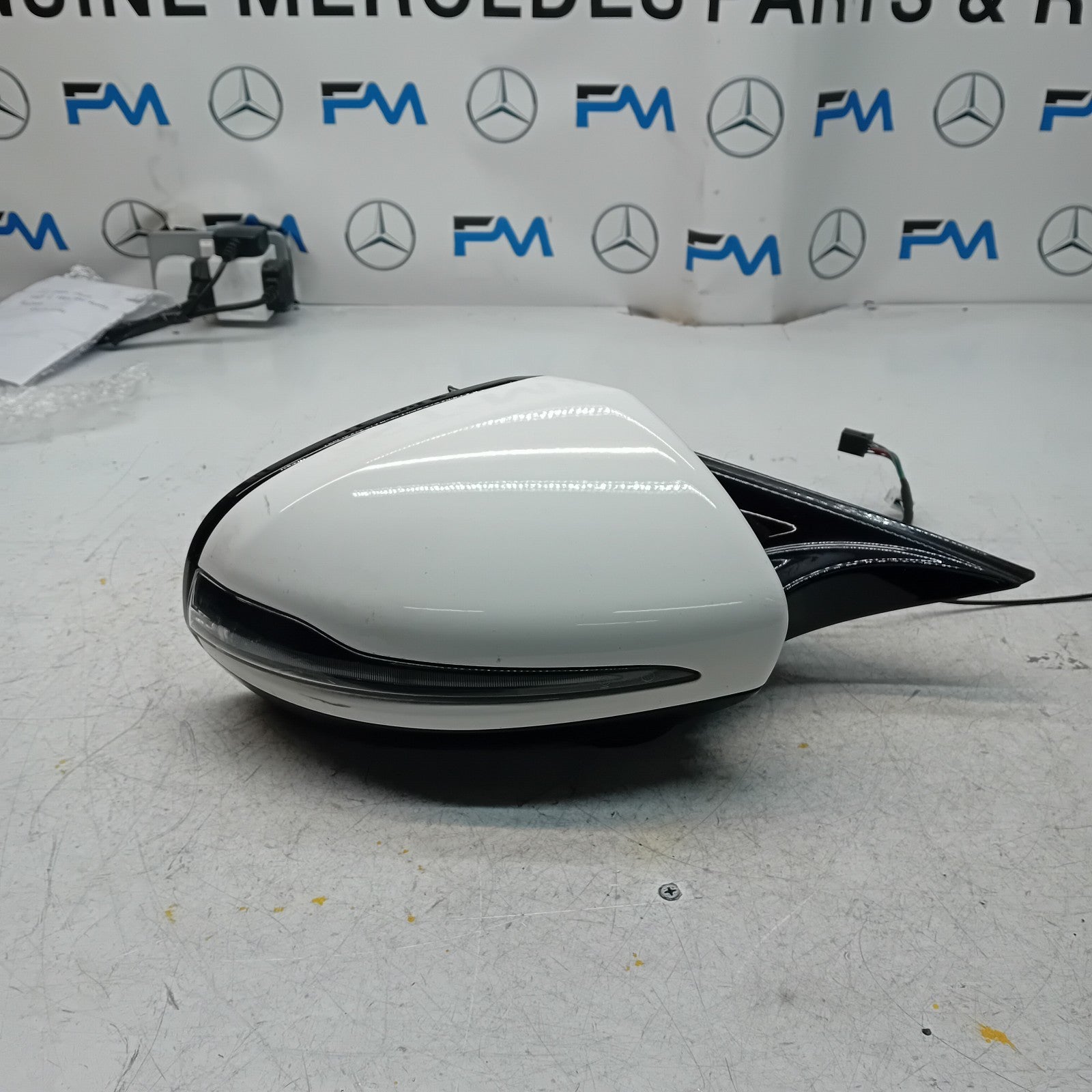 MERCEDES E-CLASS 2016 On W213 DRIVER SIDE WING MIRROR A2138102800 WHITE FMM4