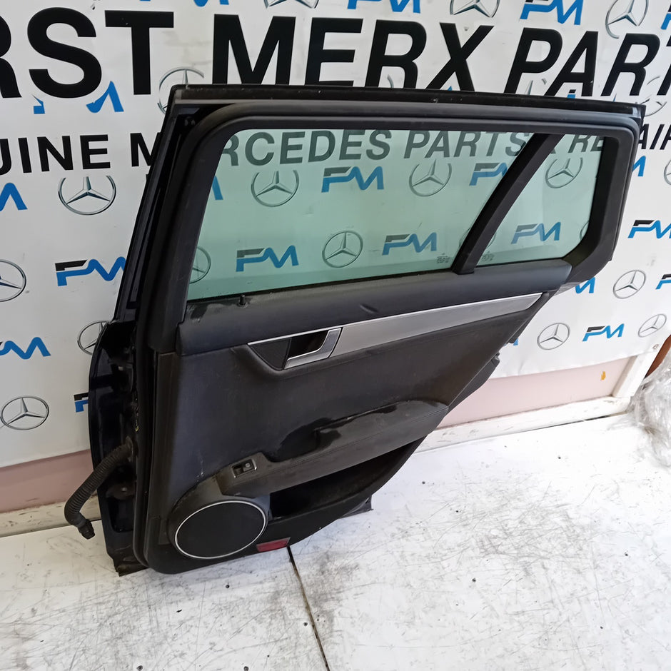 MERCEDES BENZ C-CLASS S204 ESTATE DRIVER REAR DOOR OSR BLUE 2008- 2014 FMD205
