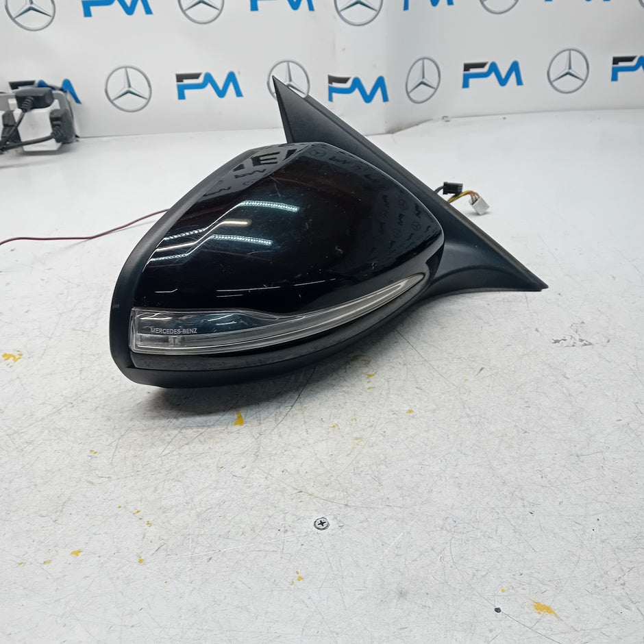MERCEDES C-CLASS 2014 On W205 DRIVER SIDE WING MIRROR BLACK FMM5