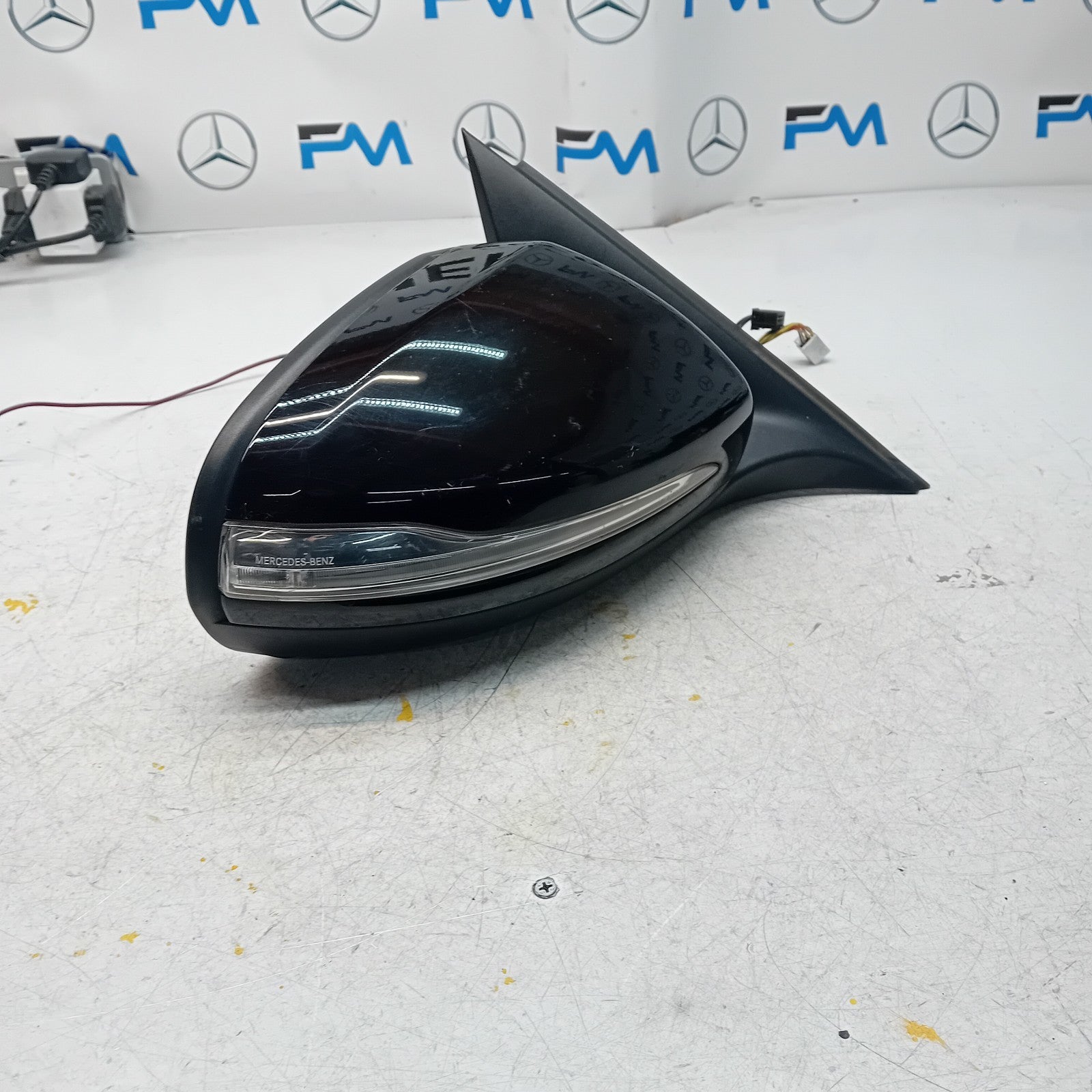 MERCEDES C-CLASS 2014 On W205 DRIVER SIDE WING MIRROR BLACK FMM5
