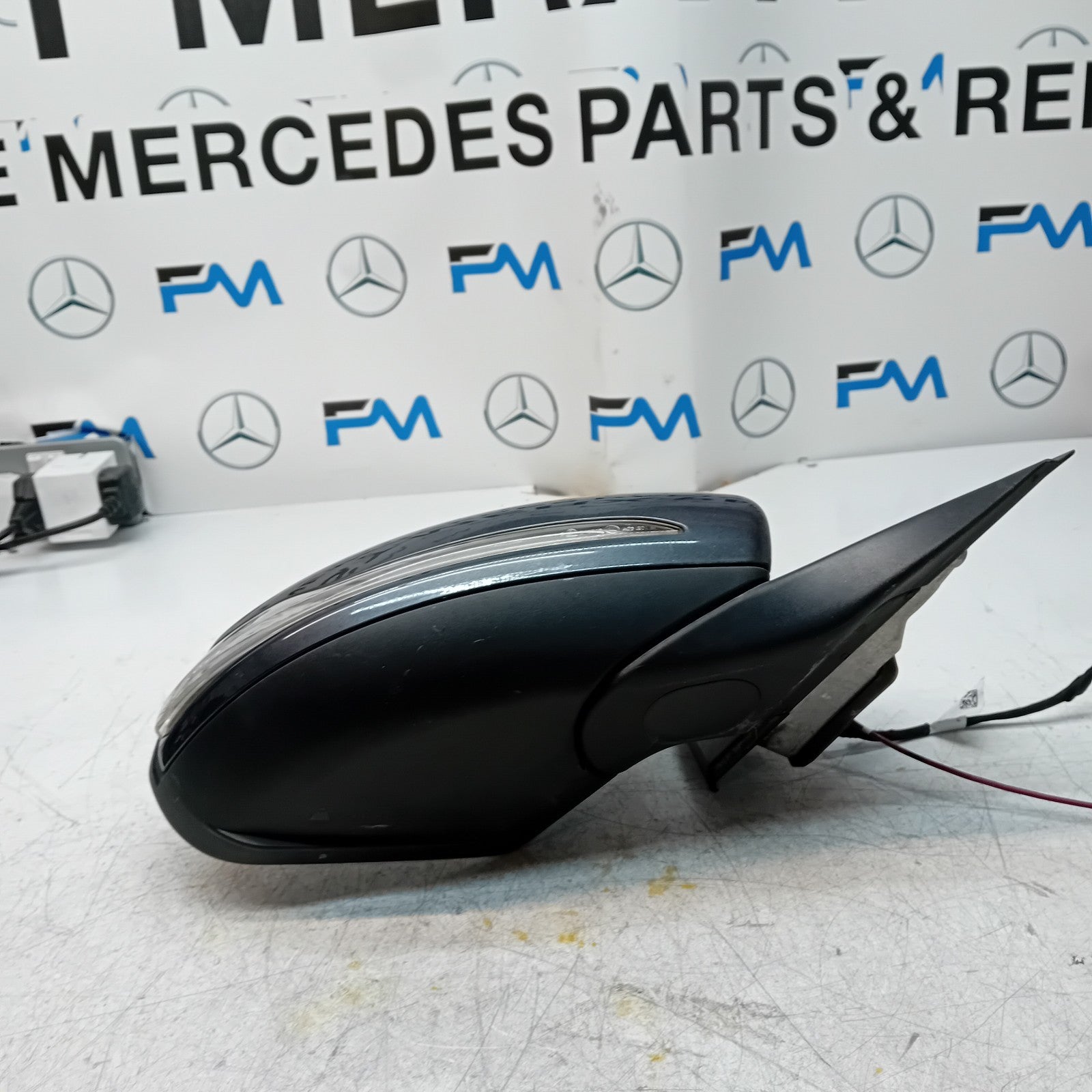 MERCEDES BENZ C-CLASS W205 DRIVER WING MIRROR OS GREY  A2058101616 FMM83