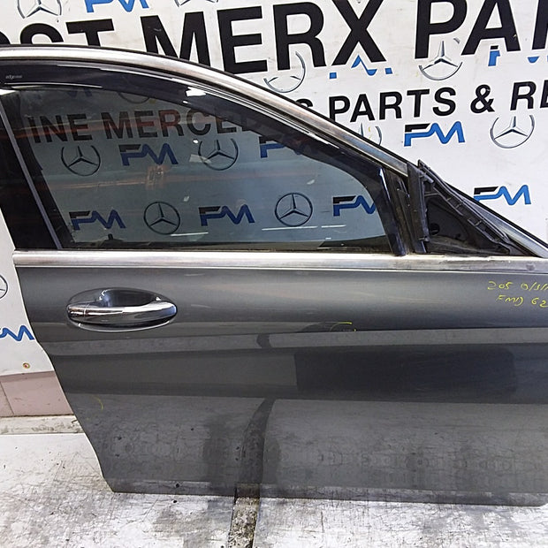 MERCEDES BENZ C-CLASS W205 SLN DRIVER FRONT DOOR OSF GREY 2014-21  FMD621