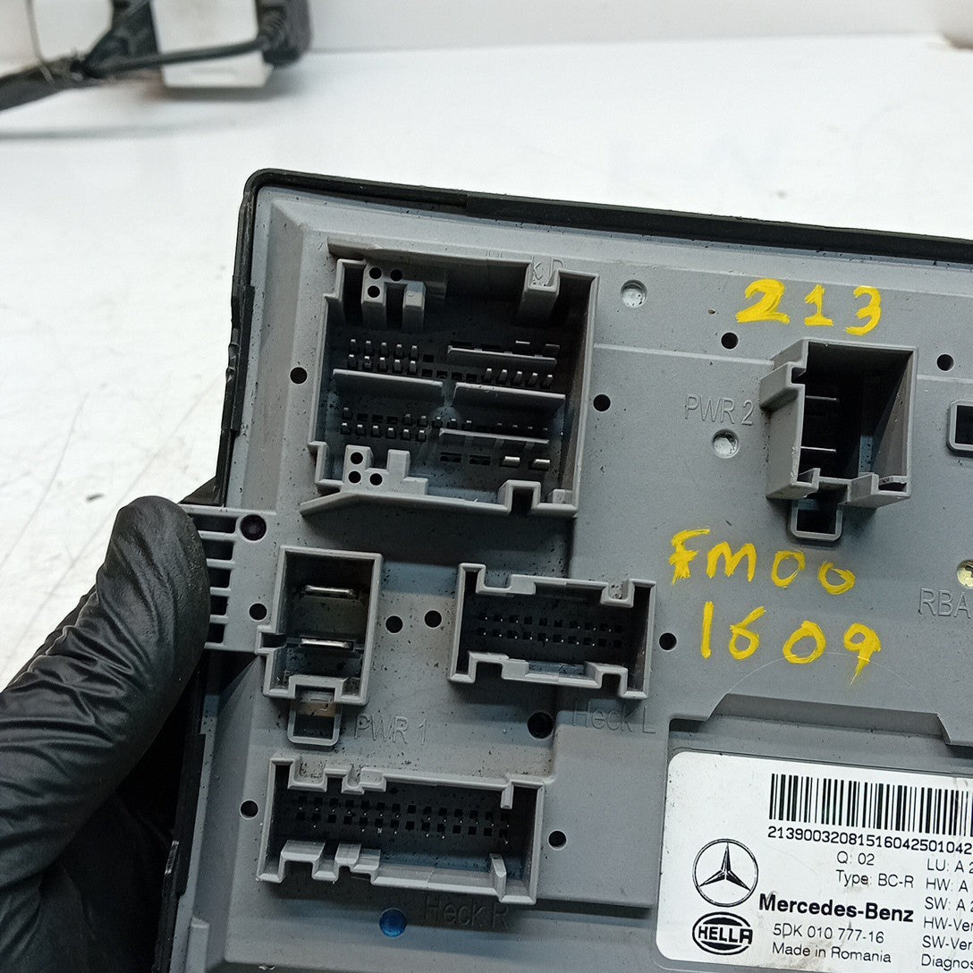 MERCEDES BENZ E-CLASS SAM CONTROL MODULE W213 A2139003208 2016 FM001609