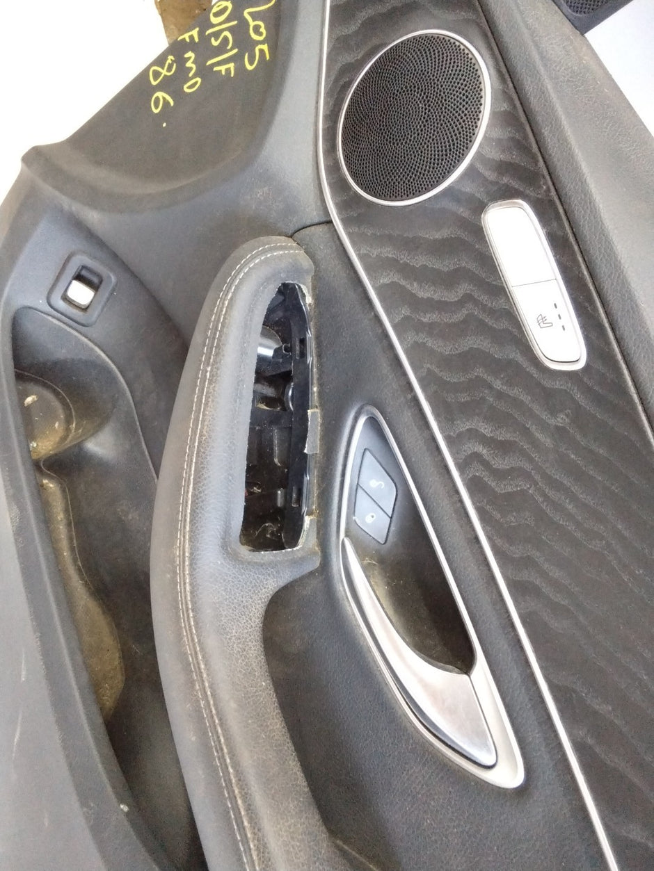 MERCEDES BENZ C-CLASS W205 DRIVER SIDE FRONT DOOR O/S/F  SILVER FMD86